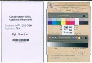 Entnazifizierung Guenther van Dyk , geb. 02.04.1914 (Steuerhelfer)