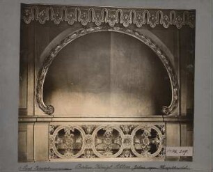 Berliner Schloss, Berlin Paradekammern, Galerie im Treppenraum vor dem sogen. Klingelbeutel,: Ansicht, 2. Stock, Paradekammern
