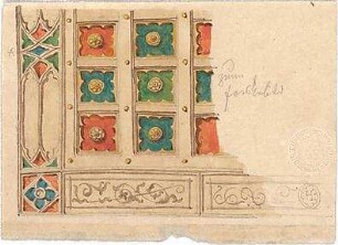 Zocher, Ernst; Italien; Ornamente - Ornament (Detail)