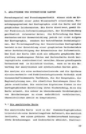 4. Analytische und synthetische Karten