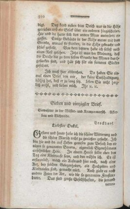 Sieben und vierzigster Brief.