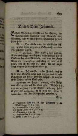 Dritter Brief Johannis.