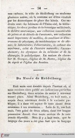 Du musée de Heidelberg