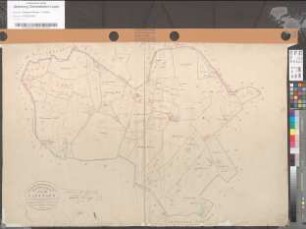 Urkarte der Flur 3 der Katastergemeinde Borgholzhausen-Land (Untergemeinde Holtfeld)