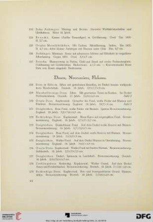 Dosen, Necessaires, Flakons (Nr. 228-292)