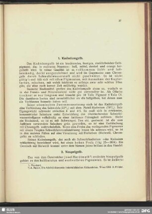 1. Kadmiumgelb.