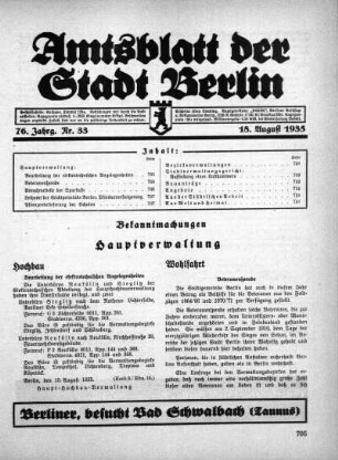 1935,33: Nr. 33, 18. August 1935