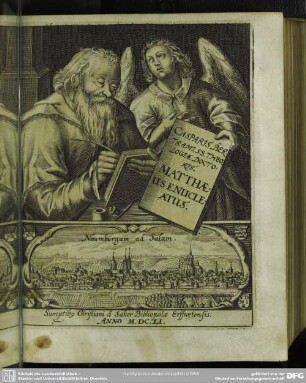 Sumptibo Christiani a Saher Bibliopolae Erffurtensis. Anno M.DC.LI
