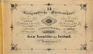 Kalligraphische Musterblätter