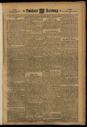 Zweite Ausgabe vom Dienstag, den 02. April 1912.