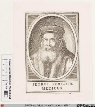Bildnis Pieter Foreest d. J. van (lat. Petrus Forestus)