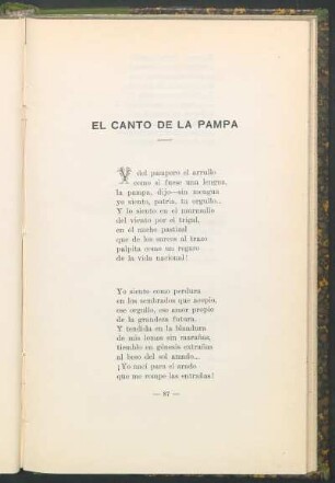 El canto de la Pampa