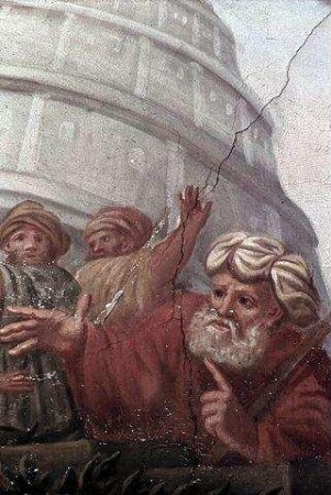 Voute, südwestliches Bild: Turmbau zu Babel