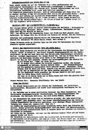 Informationspolitik zum Schutz der Bürger