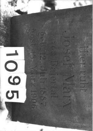 Grabstein 1095 (Detailaufnahme)