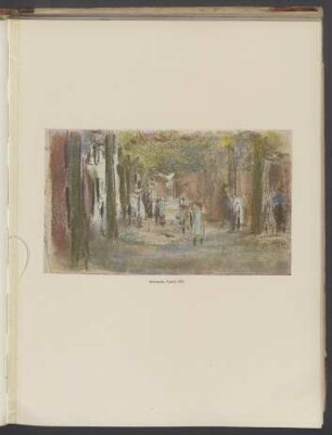 Dorfstraße, Pastell, 1907