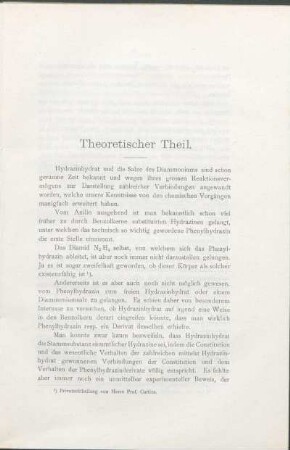 Theoretischer Theil.