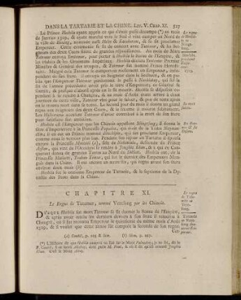 Chapitre XI. Le Regne de Tutemur, nommé Ventsong par les Chinois.