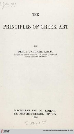 The principles of Greek art