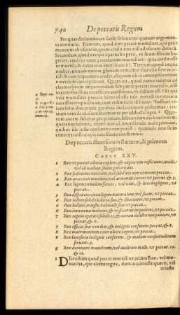 De peccatis diversorum statuum, & primum Regum. Caput XXV.