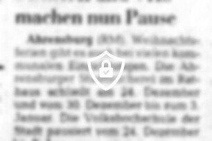 Bücherei und VHS machen nun Pause