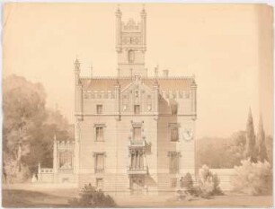 Villa Reali bei Venedig: Aufriss Seitenansicht