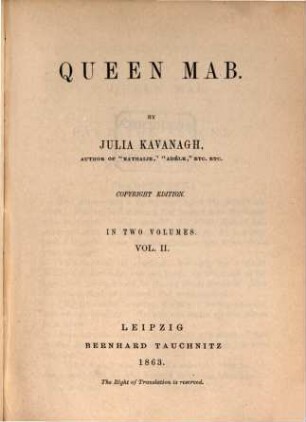 Queen Mab, 2