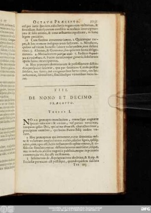 XIII. De Nono Et Decimo Praecepto.
