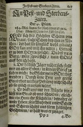 In Pest- und Sterbens-Zeiten.