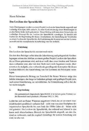 Das Lexikon der Sprachkritik