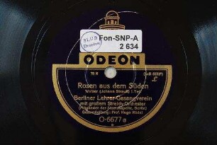 Rosen aus dem Süden : Walzer; I. Teil / (Johann Strauß)