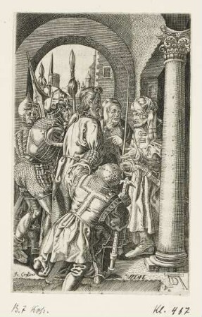 Christus vor Pilatus, aus: Georg Scherer, "Preces ac Meditationes Piae", Köln 1680