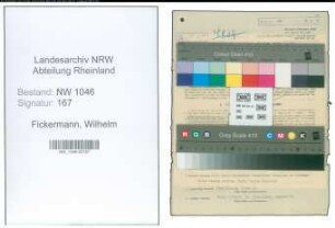 Entnazifizierung Wilhelm Fickermann , geb. 03.04.1906 (Polizist)