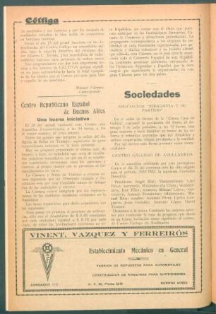 Centro Republicano Español de Buenos Aires : Una buena iniciativa