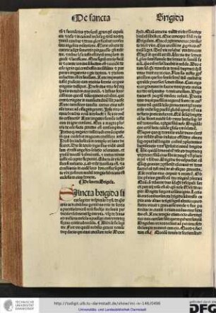 De sancta Brigida.