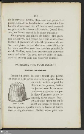 Patisserie fine pour dessert