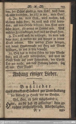 Anhang einiger Lieder
