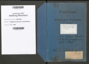 Prof. Junkers bei der Königlichen Technischen Hochschule in Aachen. Bd. 1