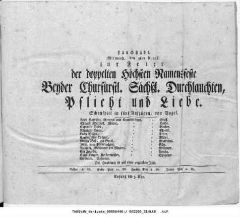 Pflicht und Liebe