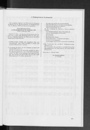 3. Wahlergebnis im Bundesgebiet