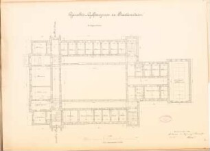 Gerichtsgefängnis, Bartenstein: Grundriss EG 1:100