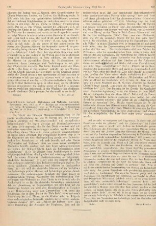 179-180 [Rezension] Rosenkranz, Gerhard, Weltmission und Weltende