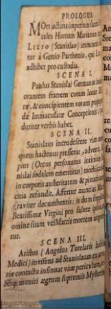 Sanctus St. Kostka a B. Virgine prodigiose sanatus