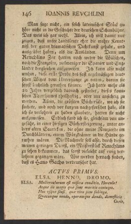 [Ioannis Reuchlini Scenica Progymnasmata.]