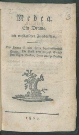 Medea : Ein Drama mit musikalischen Zwischensätzen