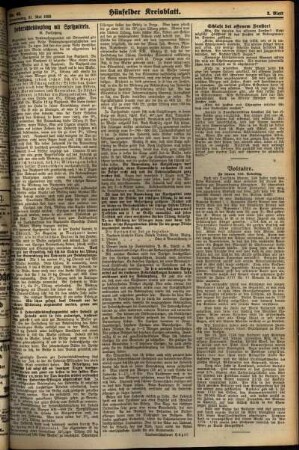 Zweite Ausgabe vom Donnerstag, den 31. Mai 1928.