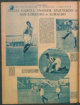 Diego García, insider izquierdo de San Lorenzo de Almagro [Fotografías] : Los jugadores en su momento culminante
