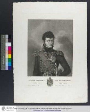 Jérome Napoleon Roi De Wesphalie Frère De L'Empereur / Kinson Pinx. ; L. C. Ruotte Sculp.