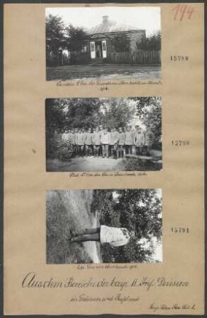 In Galizien und Rußland: Quartier S. Exz. des Genaerals von Bernhardi in Kowel 1916