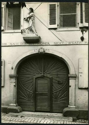 Hauptstr. 133, Tor 1740, Inschrift: Johannes Habermehl